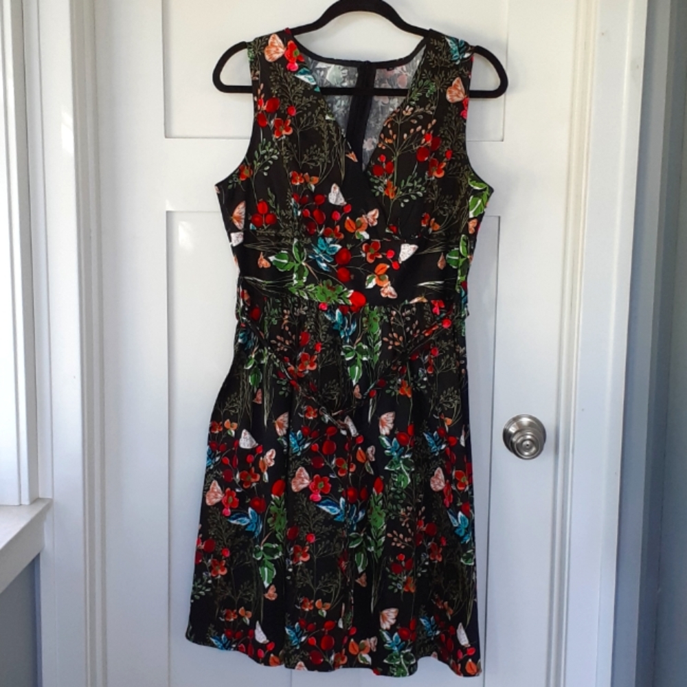 Pinup floral dress XL